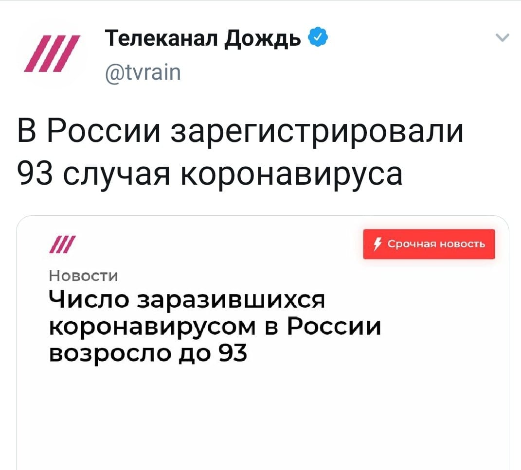 Коронавирус в России