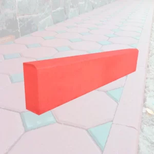 Тротуарный борт красный БРТ 100.20.8