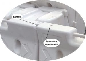 Замок и заливная горловина БРДО-1200 Замок на водоналивном блоке БРДО-1200 Минск