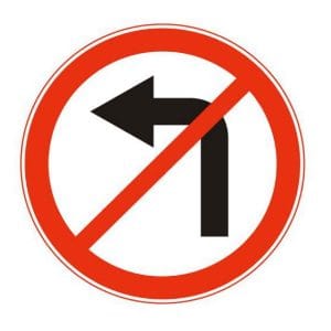 3.18.2 “Поворот налево запрещен”