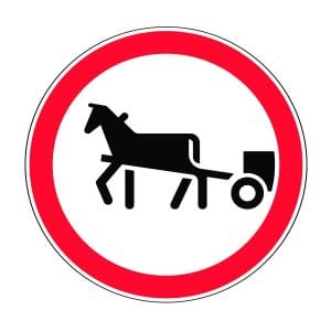 3.8 Движение гужевых транспортных средств запрещено.