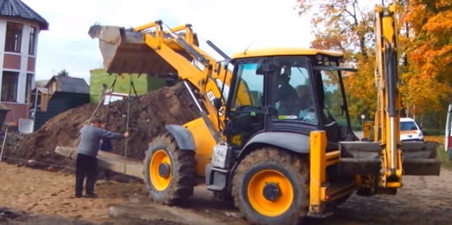 Укладка дорожной плиты ПД 30-12-16 Монтаж бу дорожных плит погрузчиком