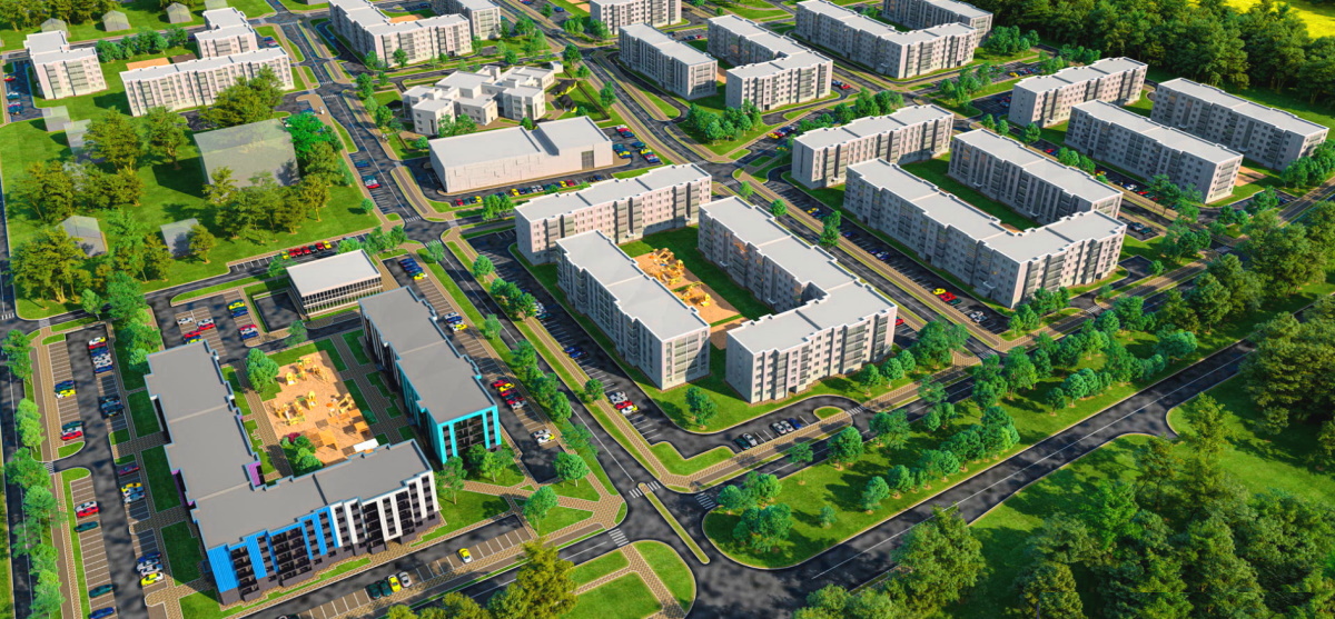 Жилой комплекс в Мачулищах - Соколиный край. Минский район 2021 год