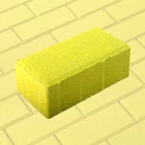 Плитка кирпичик желтая 80мм (м2)