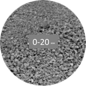 Щебень 0-20 мм – (бой бетона)
