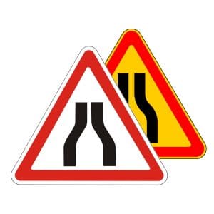 1.18.1(4) Сужение дороги в обе стороны