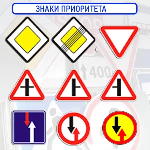 Знаки приоритета (2.1-2.7)